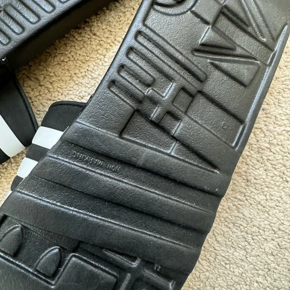 COPY - Adidas Black and White Slide Sandals - Picture 4 of 6